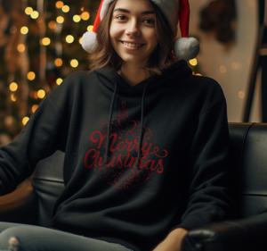 Kersttrui Kalligrafische Kerstmis tekst