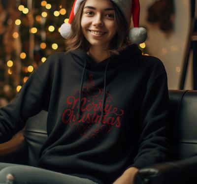 Kersttrui Kalligrafische Kerstmis tekst