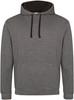 Just JH003 Varsity Hoodie - Charcoal (Heather)/Jet Black - XXL