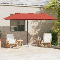 VidaXL Parasol terracotta 372 x 198 x 243 cm polyester en aluminium