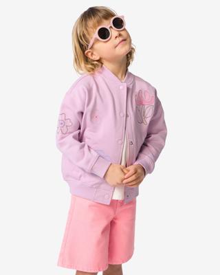 HEMA Kindervest jersey bloemen ecru (ecru)