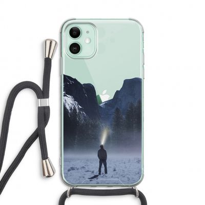 Wanderlust: iPhone 11 Transparant Hoesje met koord