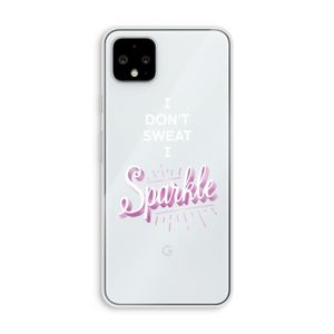 Sparkle quote: Pixel 4 XL Transparant Hoesje