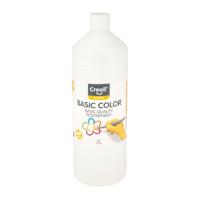 Plakkaatverf creall basic wit 1000ml