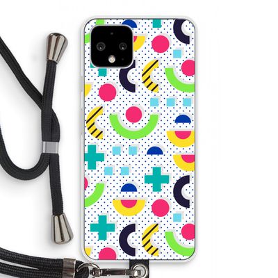 8-bit N°1: Pixel 4 Transparant Hoesje met koord