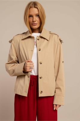 Studio Anneloes Atlas Twill Jacket 13677 Jackets 2200 Latte
