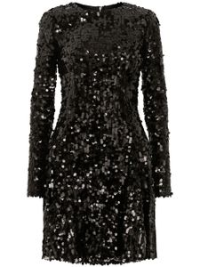 Dolce & Gabbana robe courte à ornements de sequins - Noir