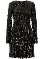 Dolce & Gabbana robe courte à ornements de sequins - Noir