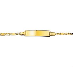 TFT Graveerarmband Goud Valkenoog Plaat 5,0 mm 11 - 13 cm