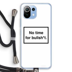 No time: Xiaomi Mi 11 Lite Transparant Hoesje met koord