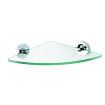 Geesa Luna glasplaat voor hoekplanchet 34.5 x 25 cm.