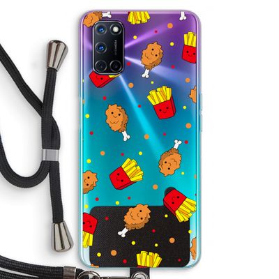 Chicken 'n Fries: Oppo A72 Transparant Hoesje met koord