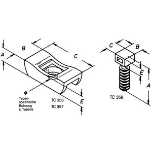 Helukabel TC 357 Bevestigingssokkel Schroefbaar 91047-25 UV-stabiel, Hittebestendig Zwart 25 stuk(s)