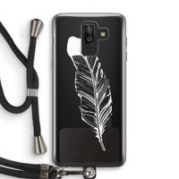 Pluim: Samsung Galaxy J8 (2018) Transparant Hoesje met koord