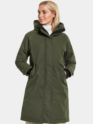 Didriksons Luna 4 Dames Parka Deep Green 46