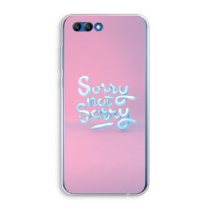 Sorry not sorry: Honor 10 Transparant Hoesje