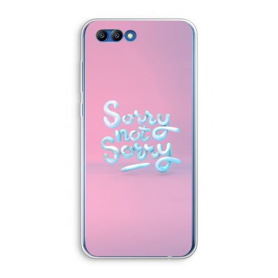 Sorry not sorry: Honor 10 Transparant Hoesje