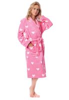 Badjas hartjes roze-l