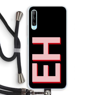Monogram: Huawei P Smart Pro Transparant Hoesje met koord