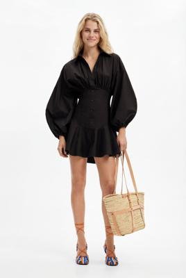 Korte korsetjurk Stella Jean - BLACK - M