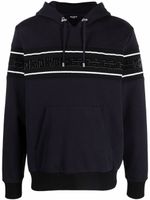 Balmain hoodie à motif monogrammé - Bleu