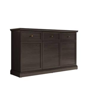 Meubella Dressoir Leroy - Zwart eiken - 146 cm