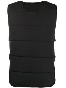 11 By Boris Bidjan Saberi gilet à effet matelassé - Noir