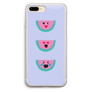 Smiley watermeloen: iPhone 7 Plus Transparant Hoesje