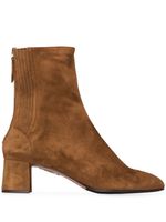 Aquazzura bottines Saint Honore 50 - Marron - thumbnail