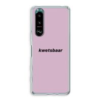 kwetsbaar: Sony Xperia 5 III Transparant Hoesje