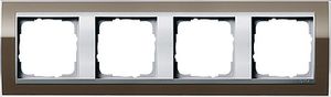 Gira Event Clear Bruin / Aluminum 4-voudig