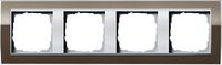 Gira Event Clear Bruin / Aluminum 4-voudig