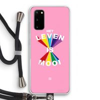 Het Leven Is Mooi: Samsung Galaxy S20 Transparant Hoesje met koord