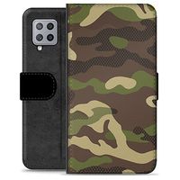 Samsung Galaxy A42 5G Premium Portemonnee Hoesje - Camouflage