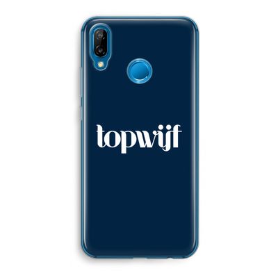Topwijf Navy: Huawei P20 Lite Transparant Hoesje