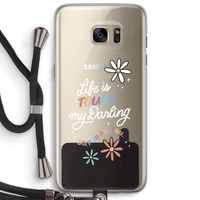 Tough Life: Samsung Galaxy S7 Edge Transparant Hoesje met koord