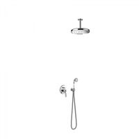 Tres Clasic inbouw regendouche 31cm met handdouche plafondmontage chroom