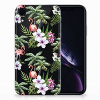 Apple iPhone Xr TPU Hoesje Flamingo Palms - thumbnail