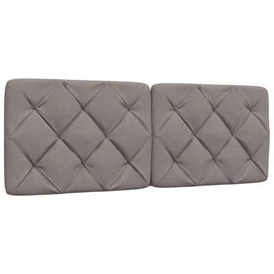 Hoofdbordkussen 140 cm stof taupe