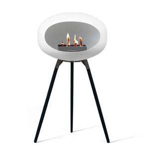 Le Feu Ground Wood High 79cm Wit|Zwart|Zwart