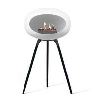 Le Feu Ground Wood High 79cm Wit|Zwart|Zwart