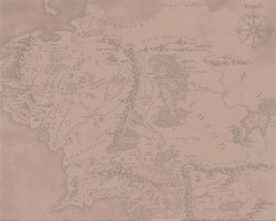 Kunstdruk The Lord of the Rings - Middle Earth 40x50cm Kunstdruk The Lord of the Rings - Middle Earth 40x50cm