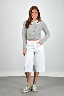 Mother jeans Whole Lot Zip Twist Fray 4198-544 totally innocent