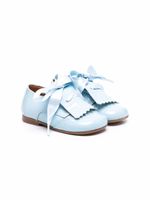 CLARYS mocassins en cuir à lacets - Bleu CLARYS mocassins en cuir à lacets - Bleu