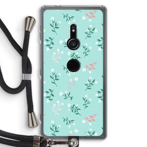 Small white flowers: Sony Xperia XZ2 Transparant Hoesje met koord