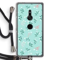 Small white flowers: Sony Xperia XZ2 Transparant Hoesje met koord