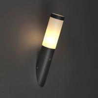 QAZQA Moderne buiten wandlamp donkergrijs IP44 met schemersensor - - thumbnail