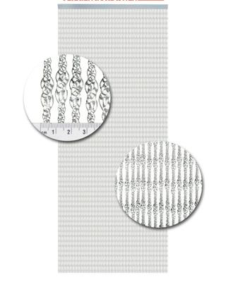 Vliegengordijn Kunststof Pisa Transparant - 100cm x 240cm