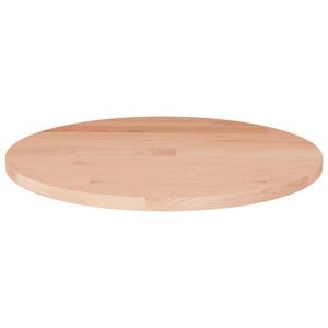 Tafelblad rond 40x1,5 cm onbehandeld massief eikenhout