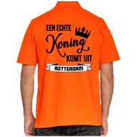 Oranje Koningsdag polo - echte Koning komt uit Rotterdam - heren - thumbnail